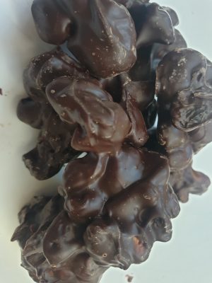 Belgian Dark Chocolate Nuts and Raisin Clusters