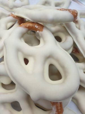 Belgian White Chocolate Sourdough Pretzels